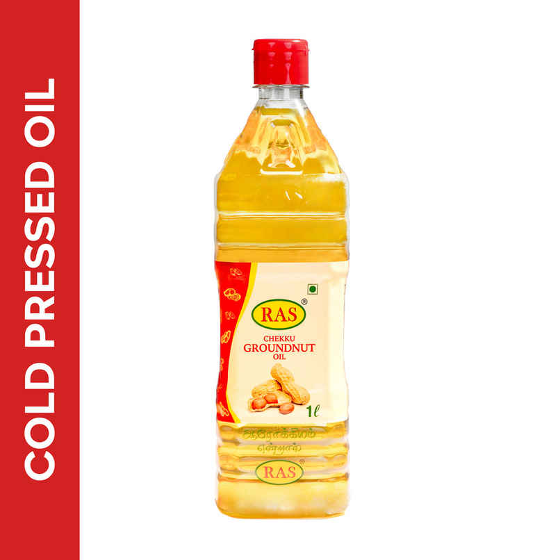 Ras Chekku Ground Nut Oil Bottle - Cold Pressed Oil