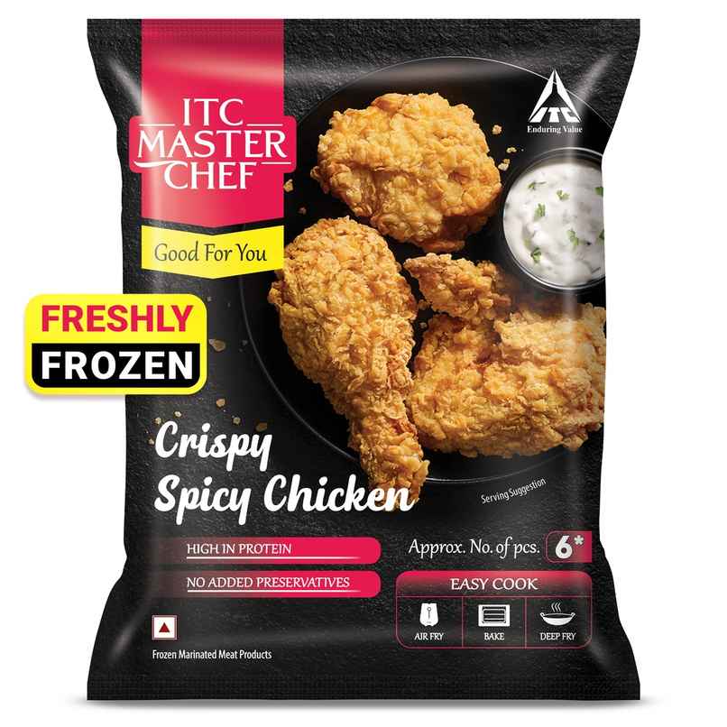 ITC Master Chef Crispy Spicy Chicken | High in Protein | No Added Preservatives | 6 pieces