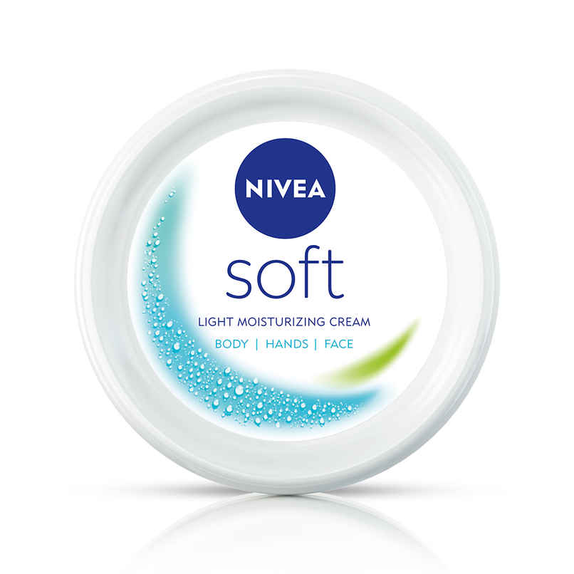 NIVEA Soft Light Moisturizer for Face, Hand & Body, Non-Greasy Cream for Instant Hydration