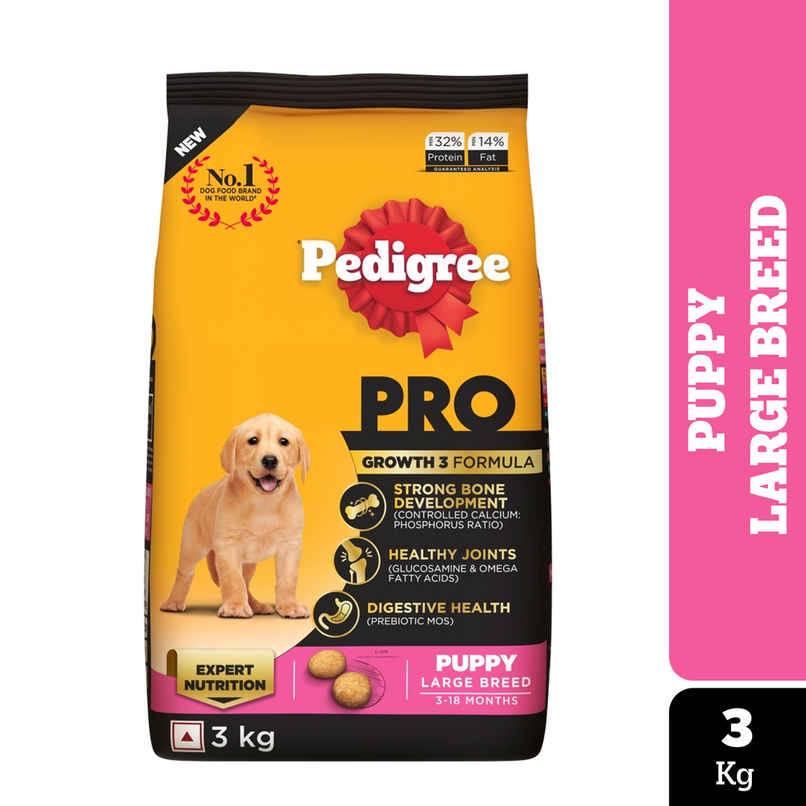 Pedigree PRO Puppy Large Breed Dry Dog Food - 3 to 18 Months