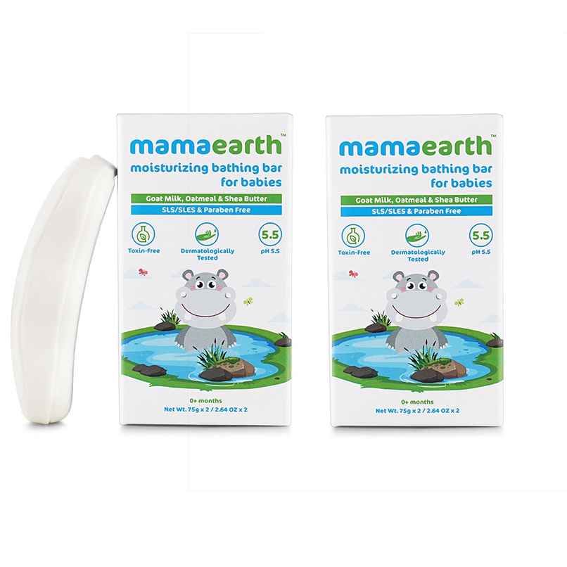 Mamaearth Bathing Bar For Babies - Pack Of 4 Mamaearth Bathing Bar For Babies - Pack Of 4