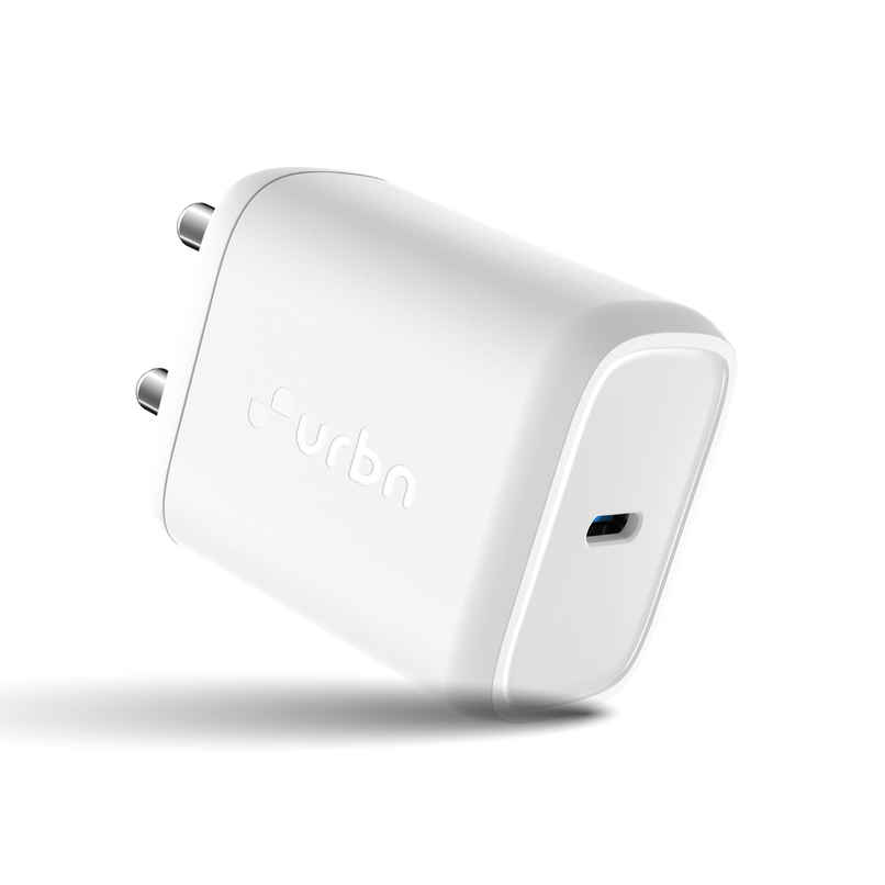 URBN 20W USB C iPhone GaN Charger | 2X Faster Charging | Power Delivery (PD) Adapter |for iPhone 15/14/13/12/11/Pro/Max/Mini | Samsung Galaxy | OnePlus, Pixel, Mi Redmi & More - White URBN 20W USB C iPhone GaN Charger | 2X Faster Charging | Power Delivery (PD) Adapter |for iPhone 15/14/13/12/11/Pro/Max/Mini | Samsung Galaxy | OnePlus, Pixel, Mi Redmi & More - White