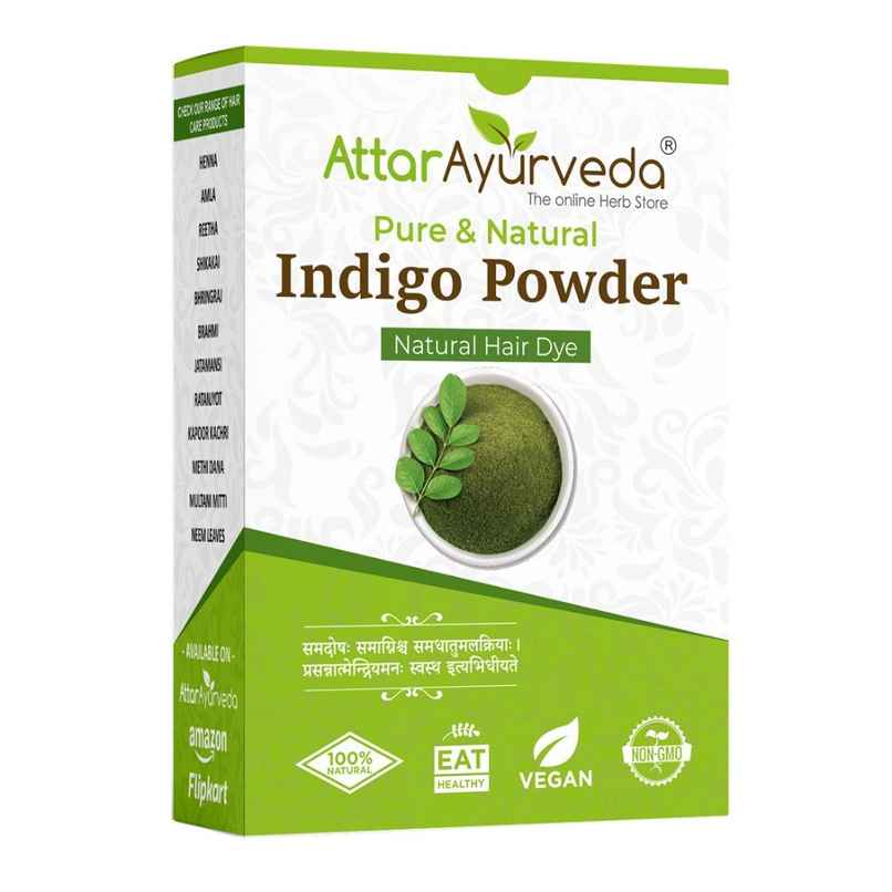 Attar Ayurveda Indigo Powder For Black Hair