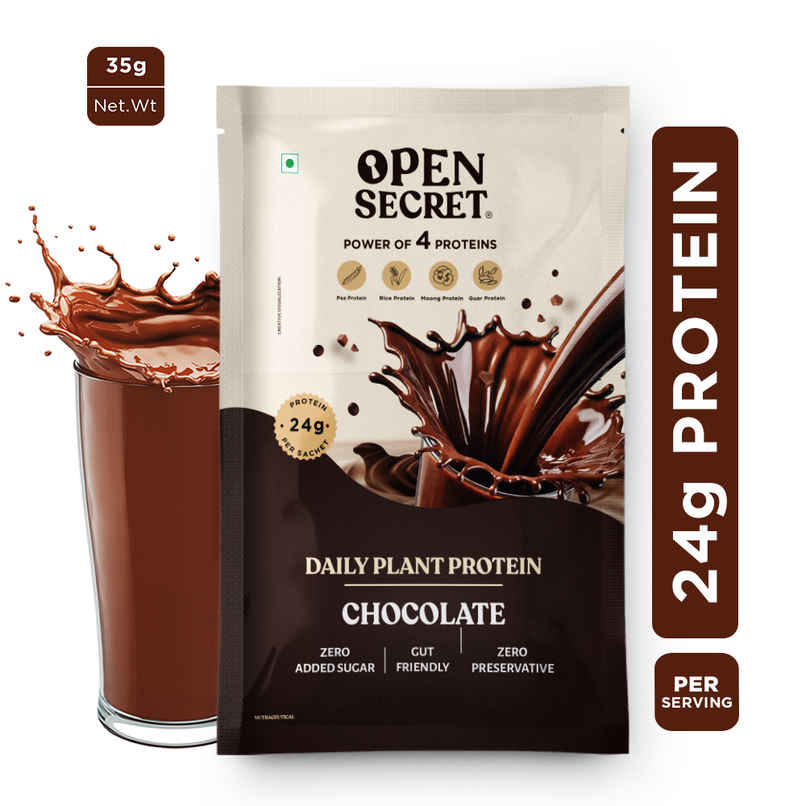 Open Secret Chocolate Plant Protein Single Scoop | 24g Vegan Protein