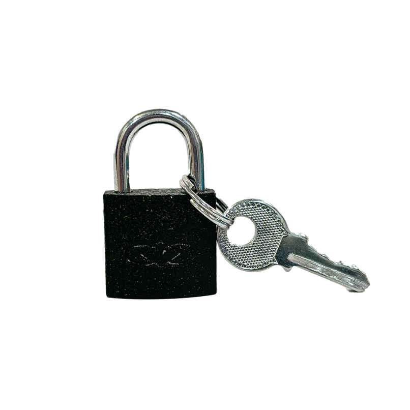 Chrome 25Mm Pad Lock Black