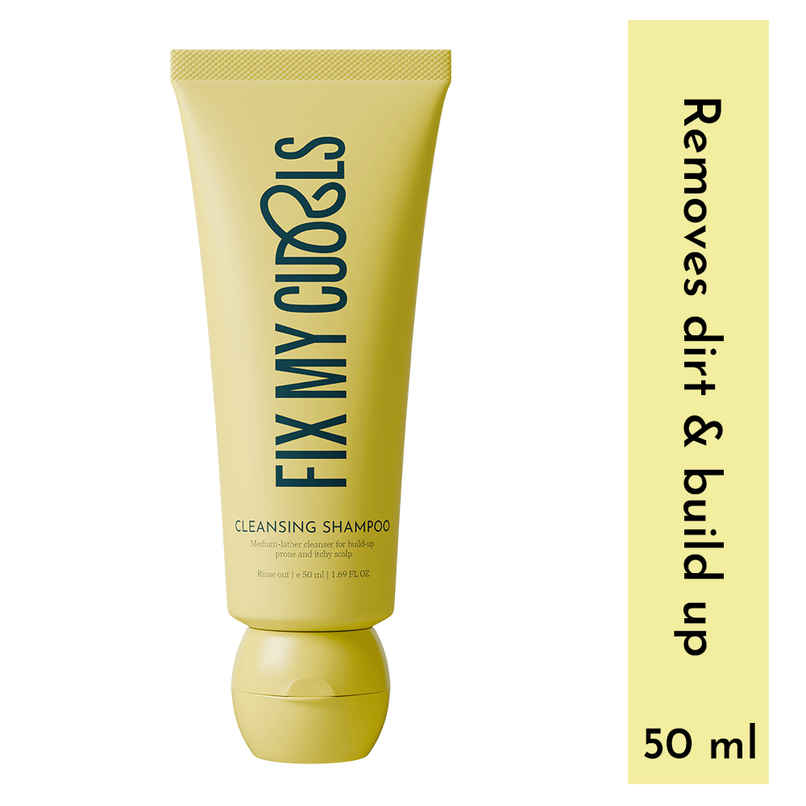 Fix My Curls Cleansing Shampoo | Curly, Wavy, Frizzy Hair|Anti-Dandruff, Sulphate Free