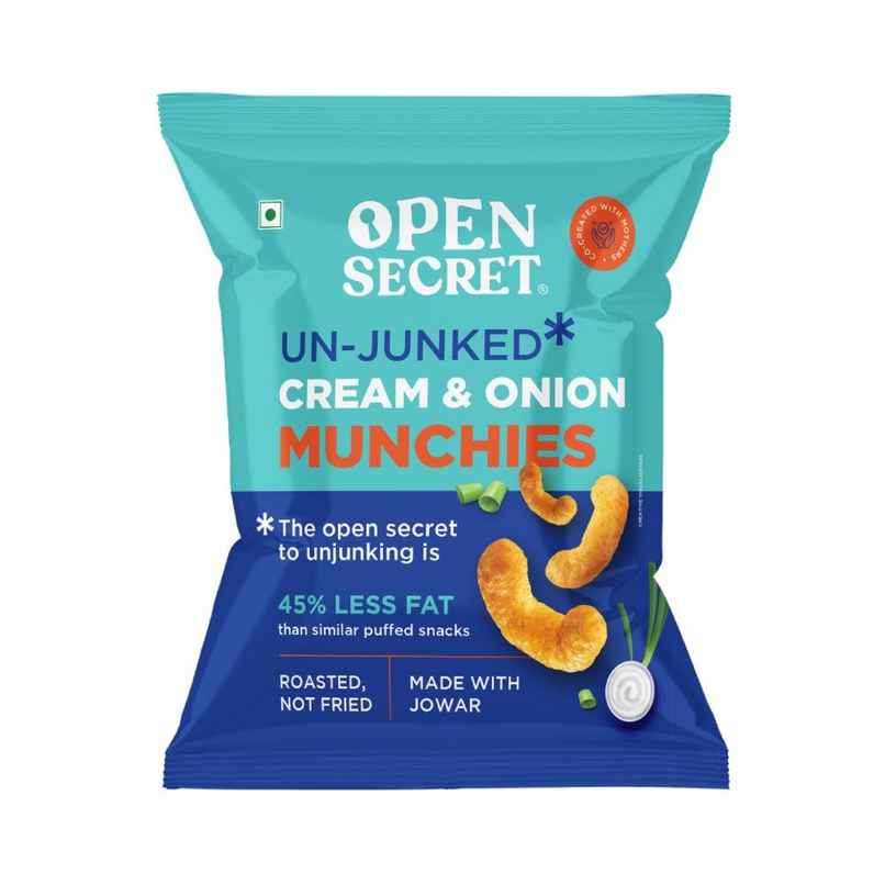 Open Secret Cream & Onion Puff Snacks - Not Fried