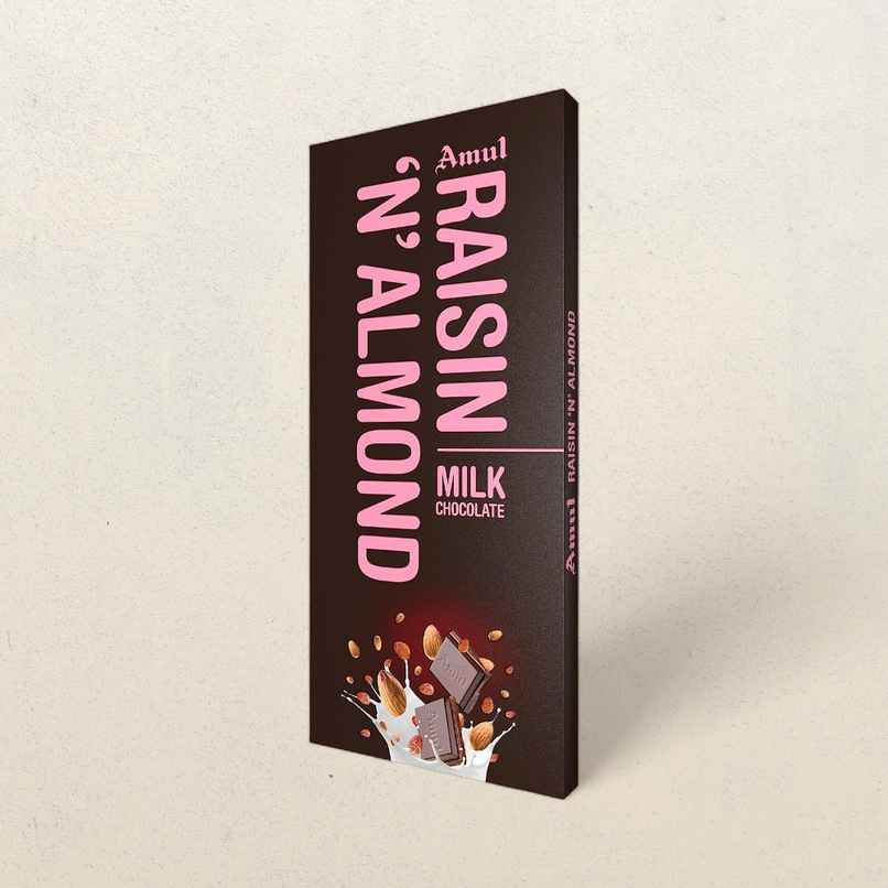 Amul Raisin 'N' Almond Milk Chocolate
