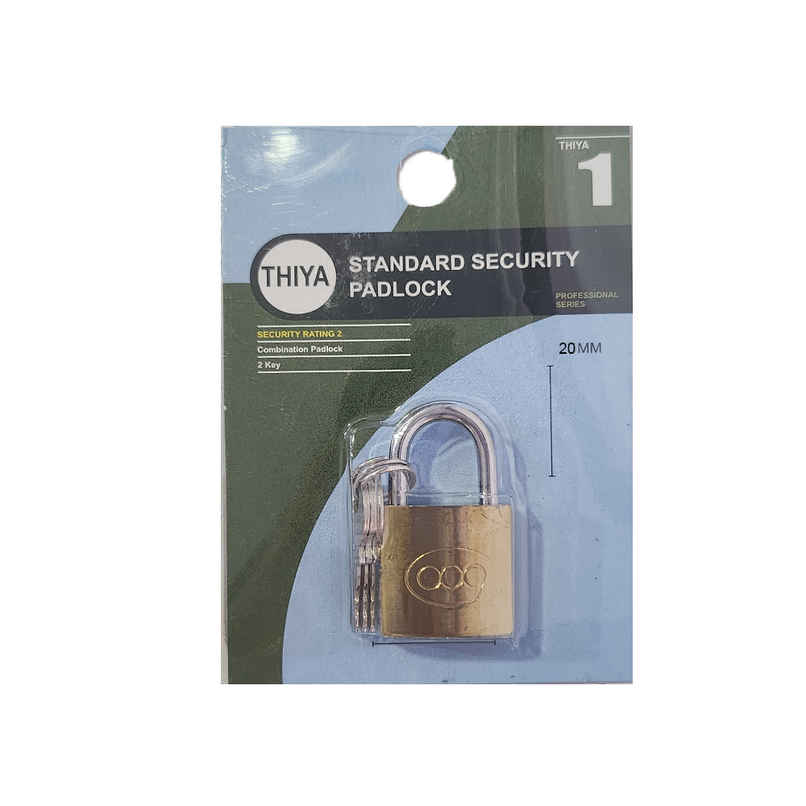 Chrome 20Mm Pad Lock Gold Chrome 20Mm Pad Lock Gold