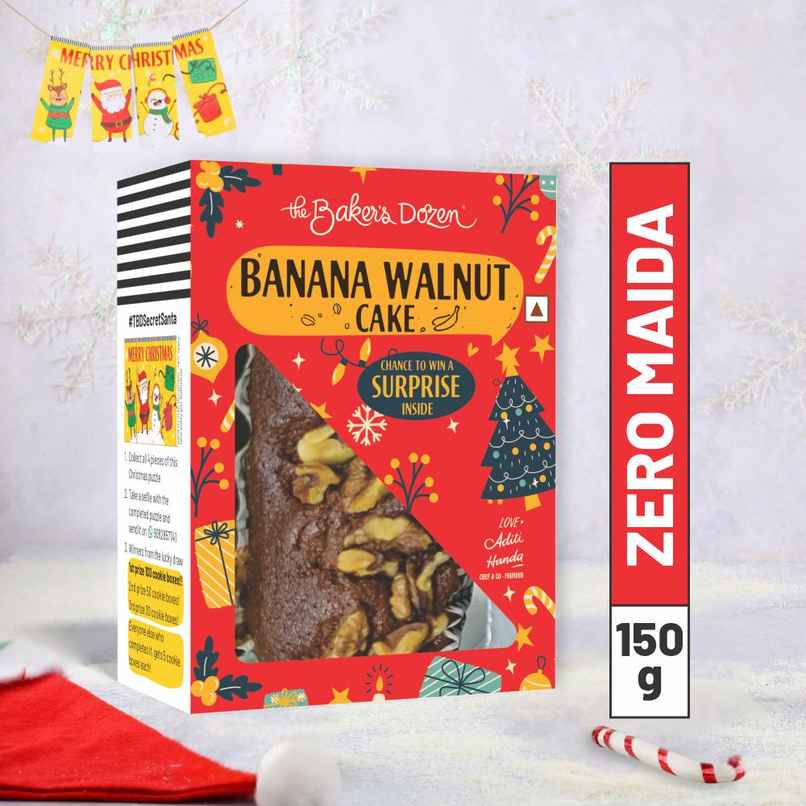 The Baker's Dozen Wholewheat Banana Walnut Cake The Baker's Dozen Wholewheat Banana Walnut Cake