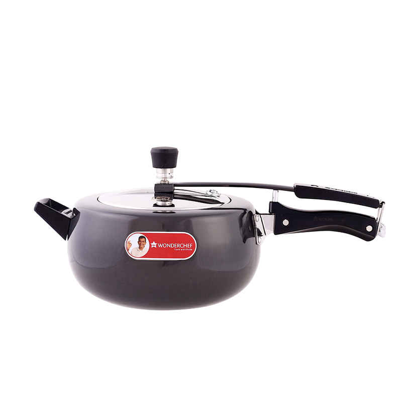 Wonderchef Taurus Hard Anodized Inner Lid Pressure Cooker | ISI Certified | 5 Year Warranty - 5 L Wonderchef Taurus Hard Anodized Inner Lid Pressure Cooker | ISI Certified | 5 Year Warranty - 5 L