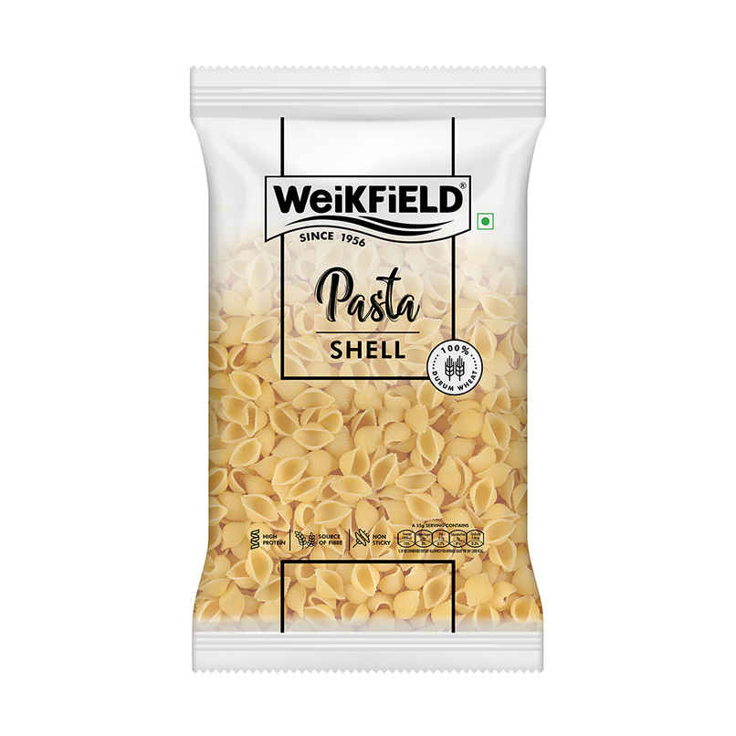 Weikfield Shell Pasta|Durum Wheat Semolina Healthy Pasta| Rich in Protein & Fibre Weikfield Shell Pasta|Durum Wheat Semolina Healthy Pasta| Rich in Protein & Fibre