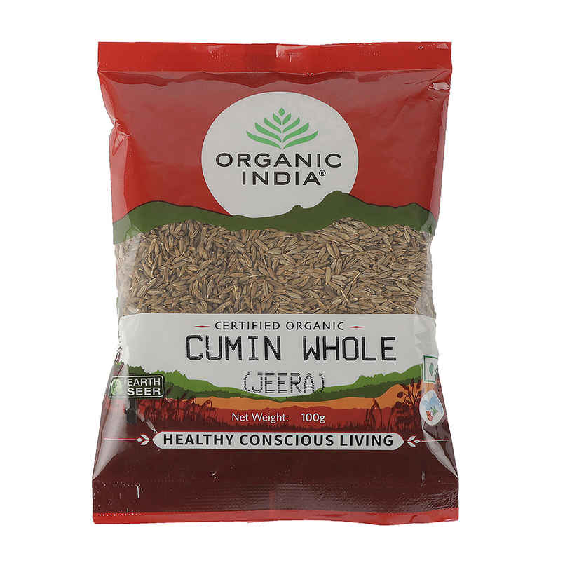 A TATA Product - Organic India Cumin Whole(Jeera), Non Artificial Colors & Non Preservatives