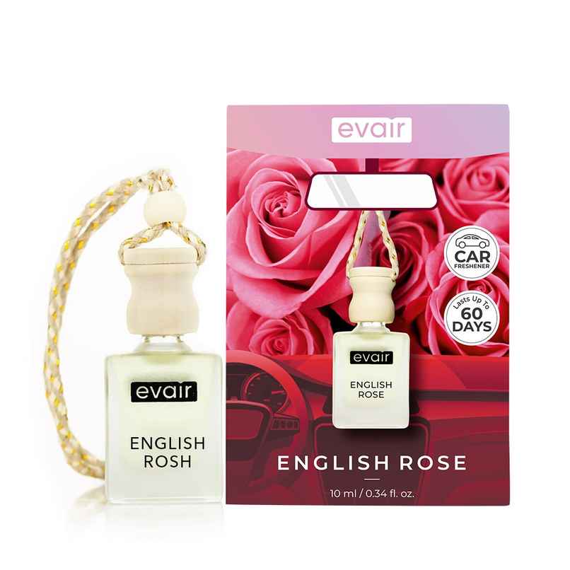 Evair English Rose Hanging Car Air Freshener - 10 ml