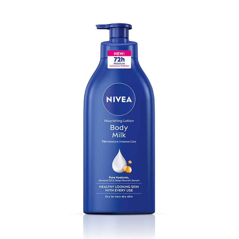 NIVEA Nourishing Body Lotion Body Milk|48 H Moisturization|2X Almond Oil|For Very Dry Skin