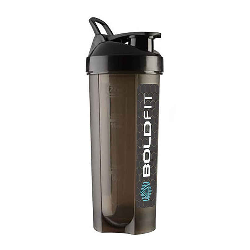 Boldfit Gym Typhoon Shaker Bottle 700 ml | 100% Leakproof - Black Boldfit Gym Typhoon Shaker Bottle 700 ml | 100% Leakproof - Black