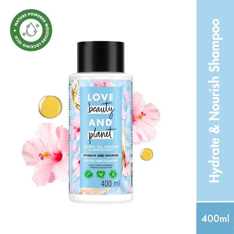 Love Beauty And Planet Jojoba Oil | Hibiscus | Pentavitin Hydrate | Nourish Shampoo