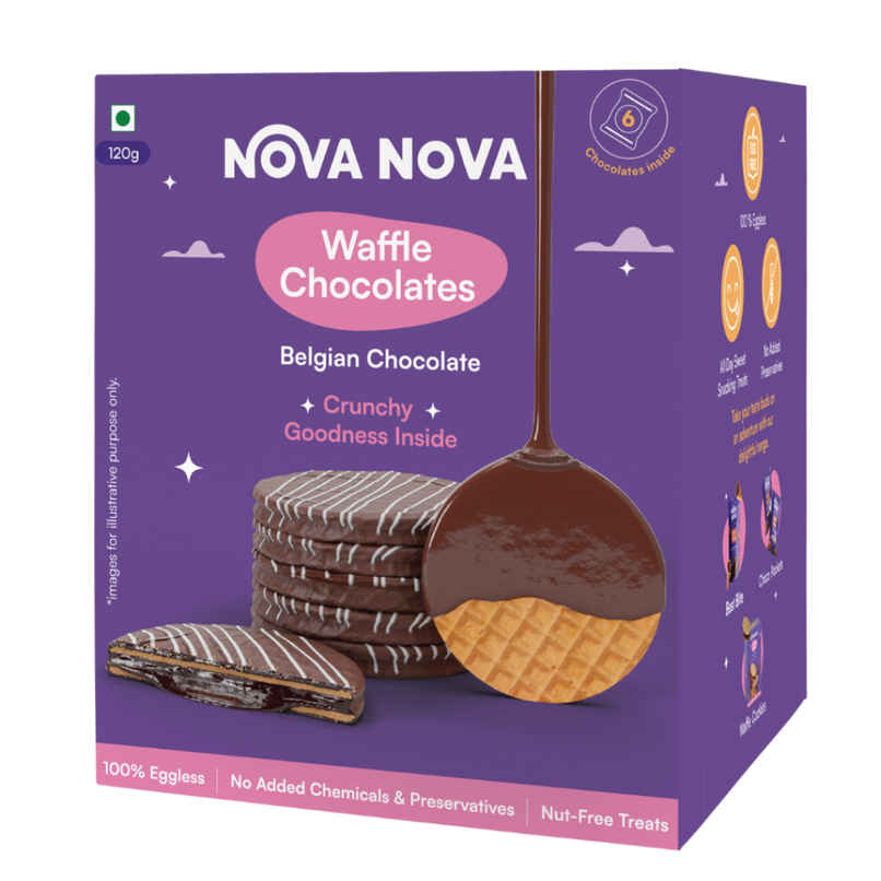 Nova Nova Waffle Chocolates- Belgian Chocolate Nova Nova Waffle Chocolates- Belgian Chocolate