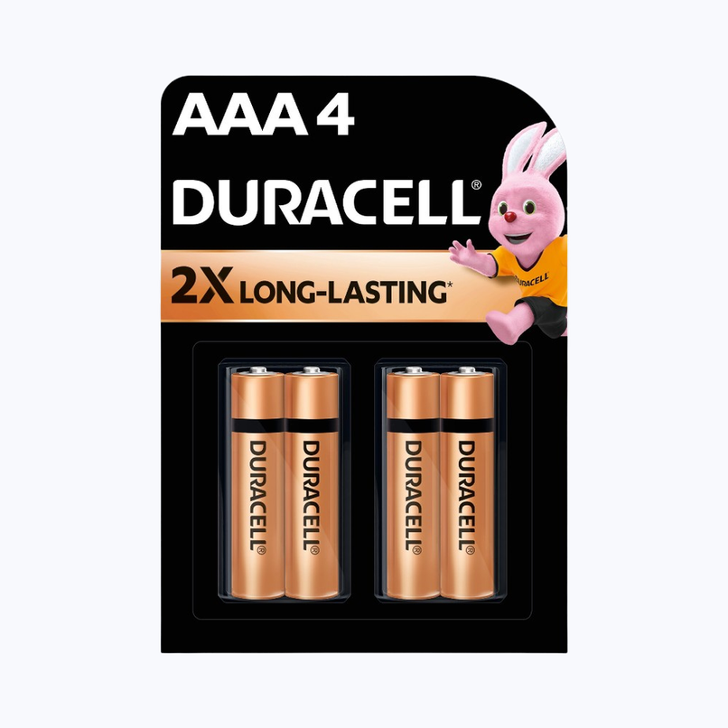Duracell Alkaline AAA Battery |Pack of 4 Duracell Alkaline AAA Battery |Pack of 4