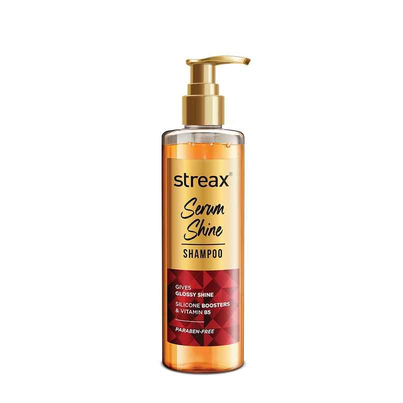 Streax Serum Shine Paraben Free Shampoo For Frizzy And Dry Hair With Silicon Boosters