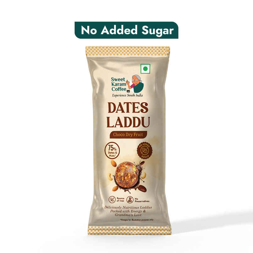 Sweet Karam Coffee Dates Laddu - Choco Dryfruit - No Preservatives