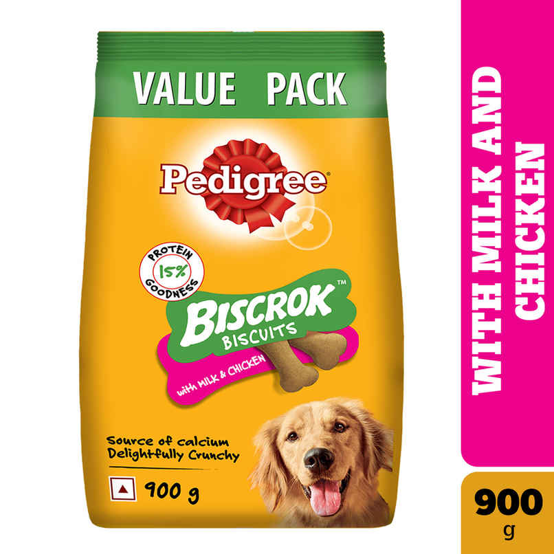 Pedigree Biscrok Milk & Chicken Flavour Dog Biscuits Pedigree Biscrok Milk & Chicken Flavour Dog Biscuits