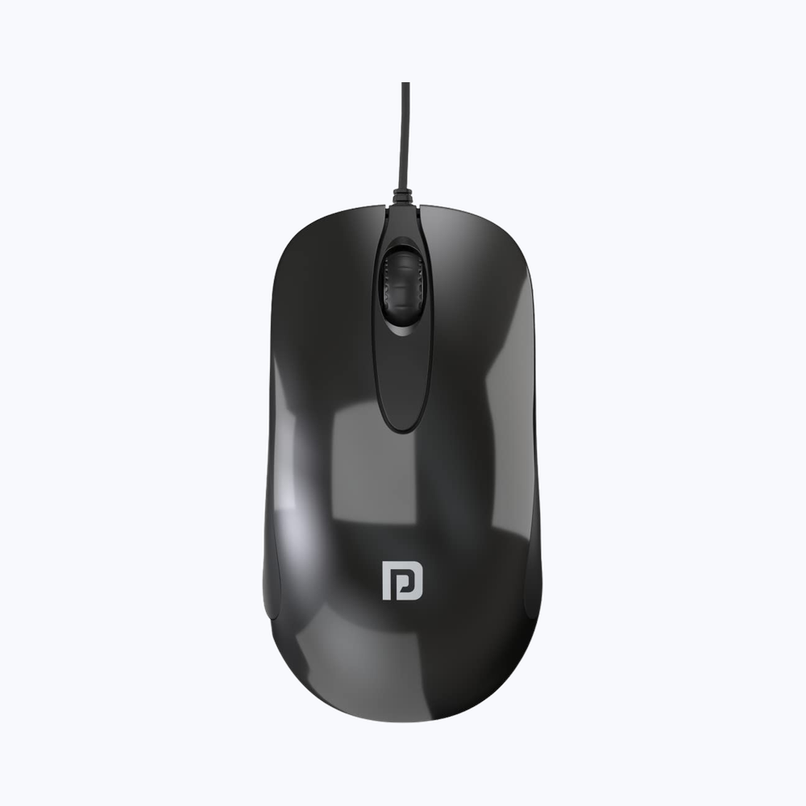 Portronics Wired Optical Mouse(Black)