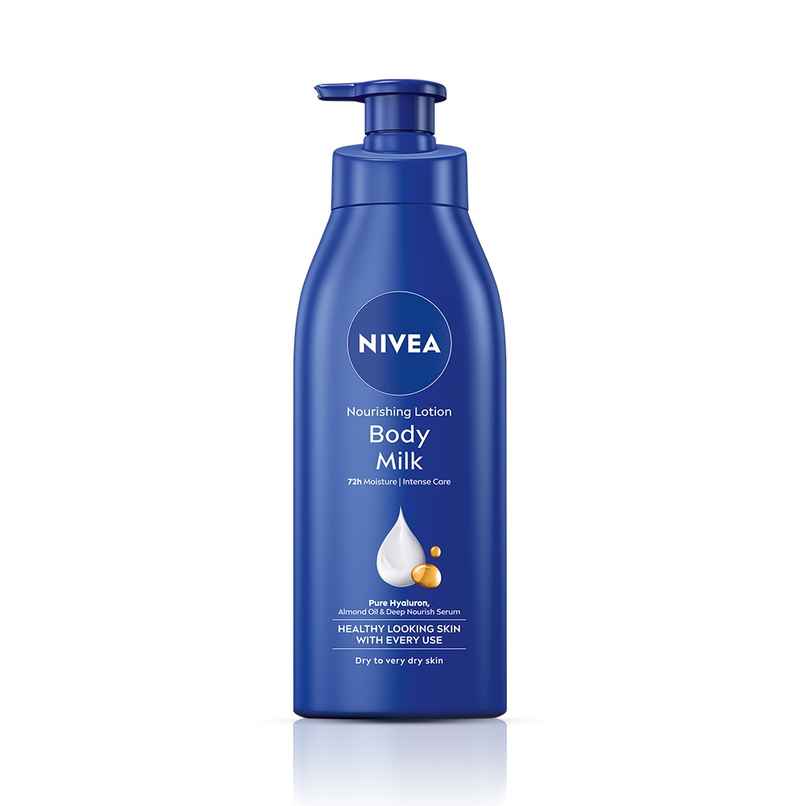 NIVEA Nourishing Body Lotion Body Milk|48 H Moisturization|2X Almond Oil|For Very Dry Skin