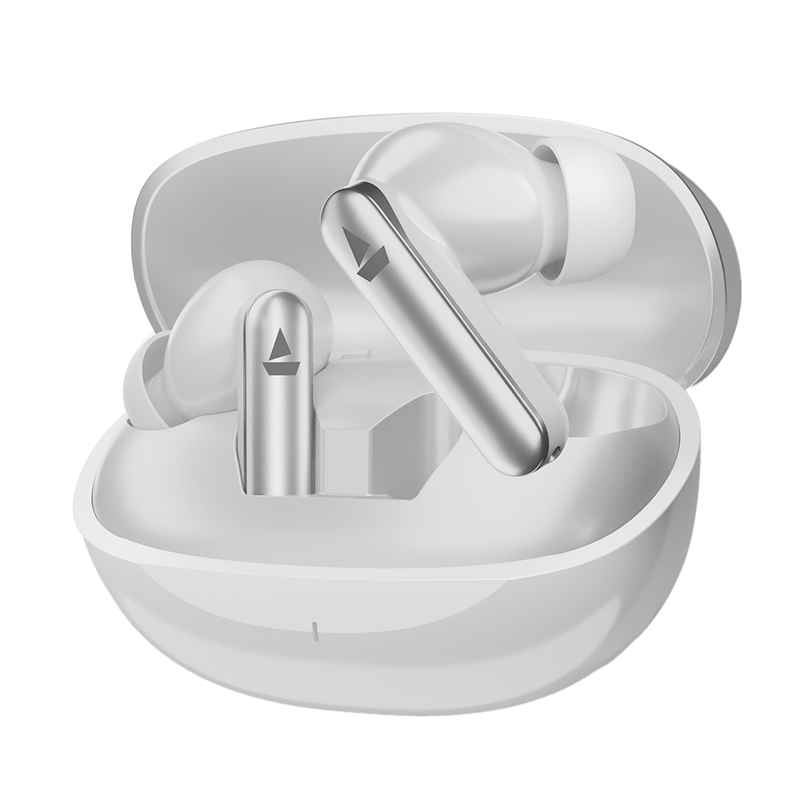 boAt Airdopes 301 TWS Earbuds With 75H Playtime | Quad Mics Enx Tech Beast Mode For Gaming | Arctic Whisper