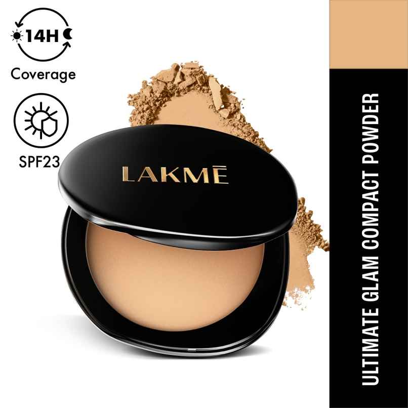 Lakme Compact Powder - Golden Medium | Spf 23 Uva-Uvb Protection