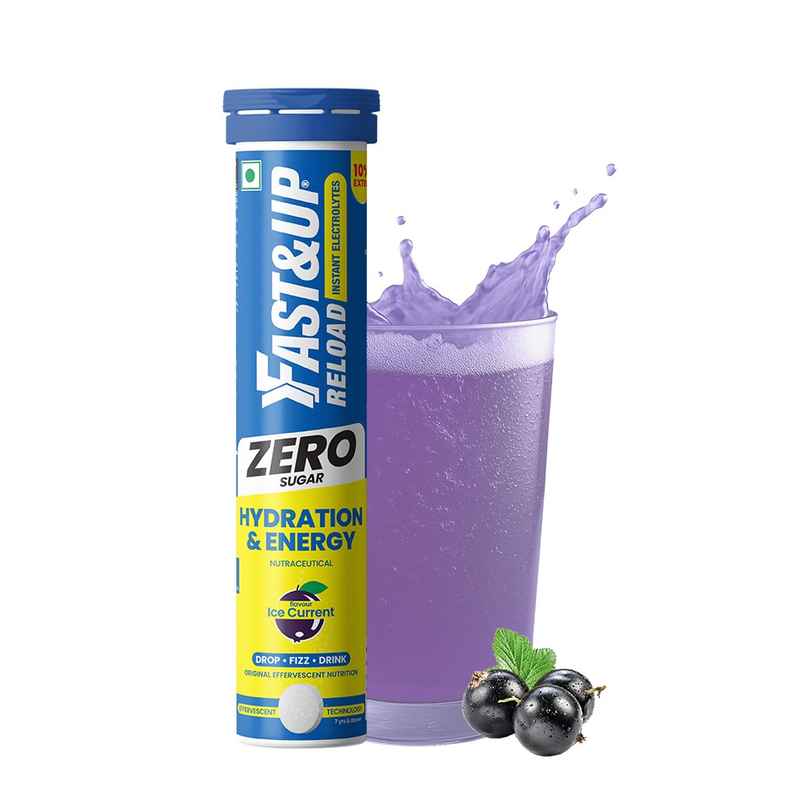 Fast&Up Reload Zero Sugar Energy Drink for Hydration | Ice Current Flavour