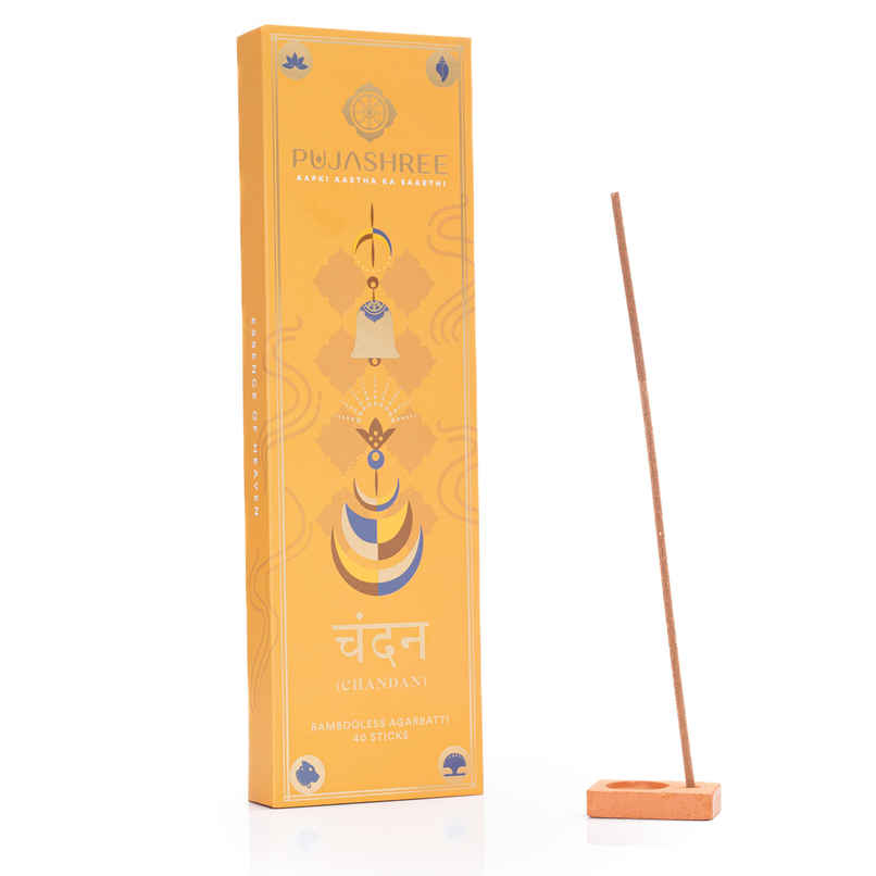 Pujashree Bambooless Agarbatti Chandan | 8 Inches
