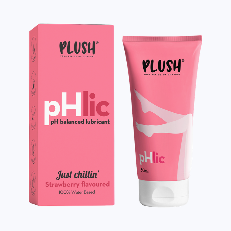 Plush Phlic Strawberry Lubricant For Men & Women Water Based Lube & Aloe Infused