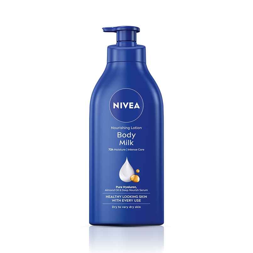 NIVEA Nourishing Body Lotion Body Milk|48 H Moisturization|2X Almond Oil|For Very Dry Skin