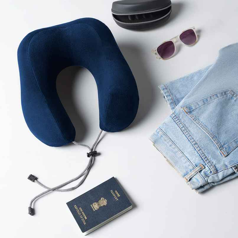 Sleepyhead Contour Shaped Premium Memory Foam Neck Pillow | Travel Pillow (Navy Blue) Sleepyhead Contour Shaped Premium Memory Foam Neck Pillow | Travel Pillow (Navy Blue)