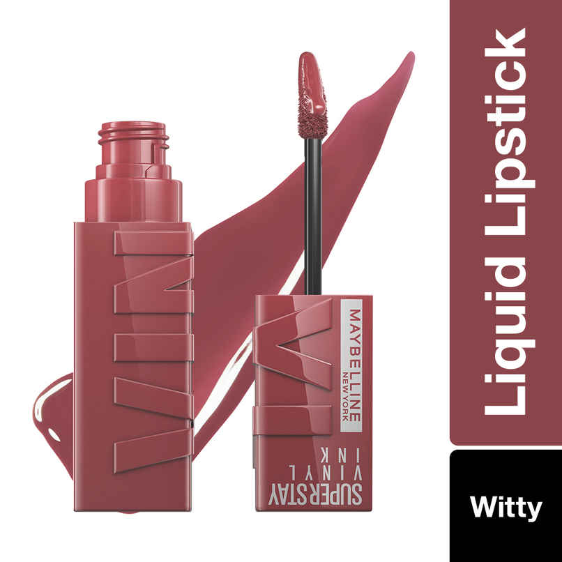 Maybelline New York Superstay Vinyl Ink Liquid Lipstick - Witty | Paraben Free Maybelline New York Superstay Vinyl Ink Liquid Lipstick - Witty | Paraben Free