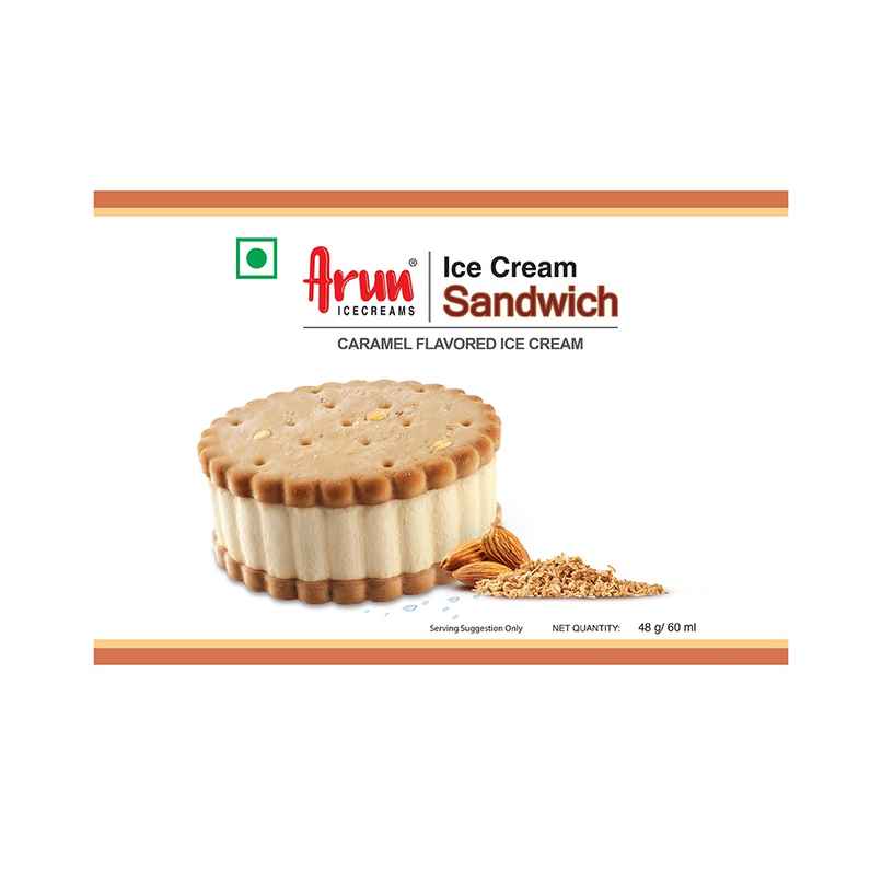 Arun Sea Salt Caramel Gronola Ice Cream Sandwich