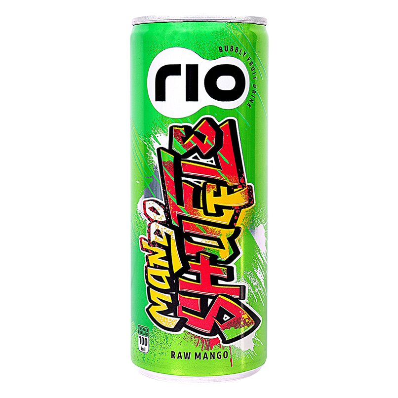 RIO Raw Mango Bubbly Fruit Drink Can RIO Raw Mango Bubbly Fruit Drink Can