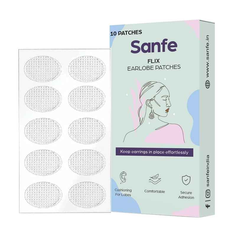 Sanfe Invisible Earlobe Patches For Pierced Ears Perfect For Torn & Stretched Piercings Ear Lobes