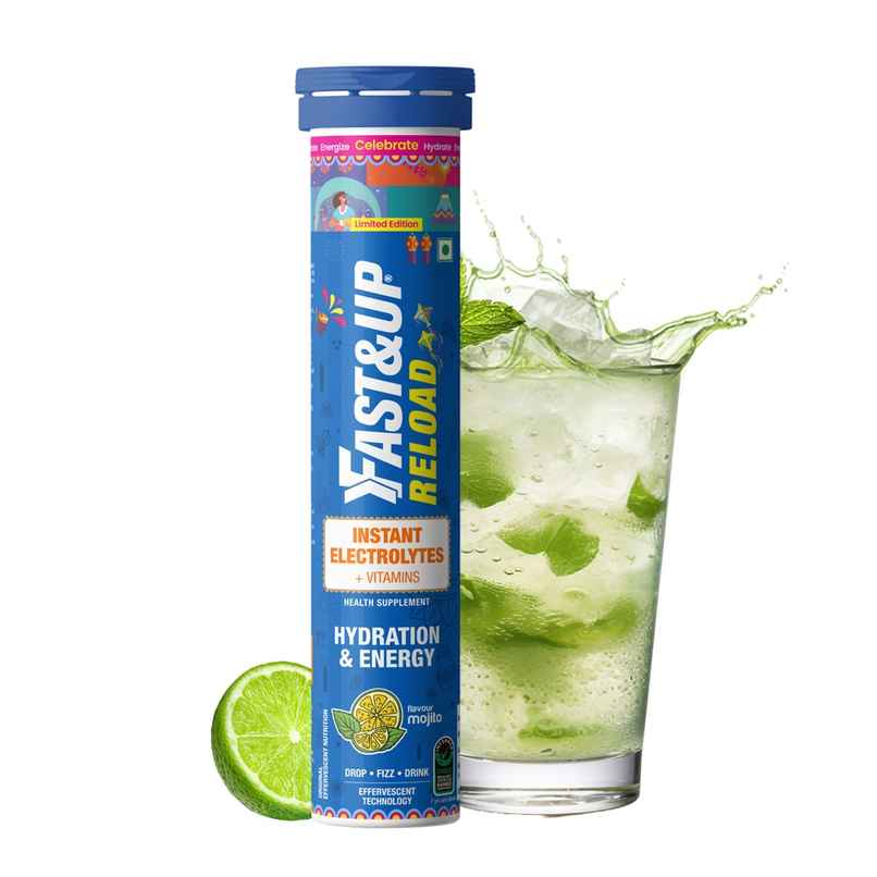 Fast&Up Reload Energy Drink Low Sugar Electrolyte | Mojito Flavour Fast&Up Reload Energy Drink Low Sugar Electrolyte | Mojito Flavour