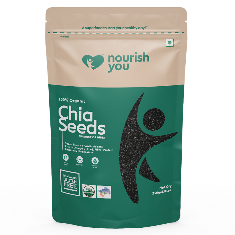 Nourish You Chia Seeds 100% Clean Chia Seeds for Eating