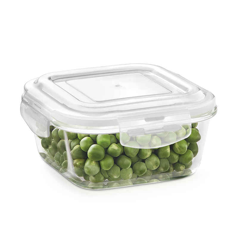 Borosil Klip N Store Storage Container With Airtight Lid (320 ml) | Borosilicate Glass