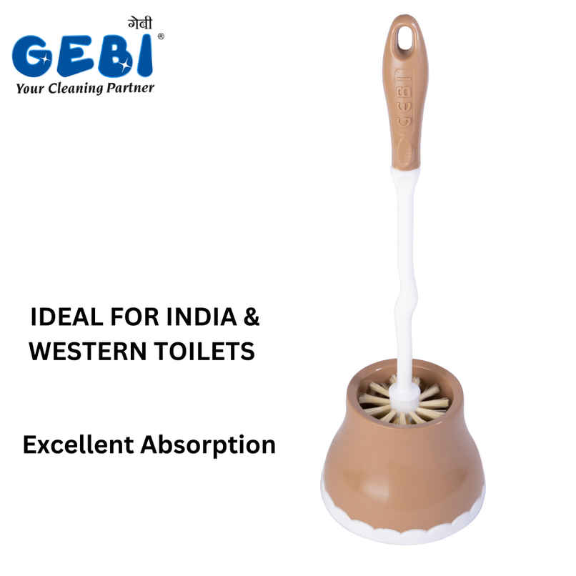 GEBI Richline Round Toilet Brush With Container