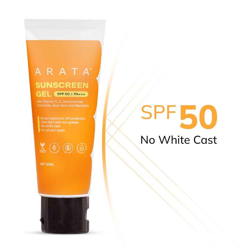 Arata Ultra-Light Sunscreen Gel (SPF 50+ & PA+++)