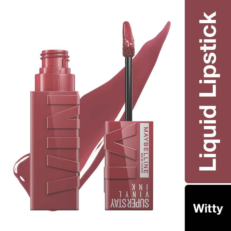 Maybelline New York Superstay Vinyl Ink Liquid Lipstick - Witty | Paraben Free Maybelline New York Superstay Vinyl Ink Liquid Lipstick - Witty | Paraben Free