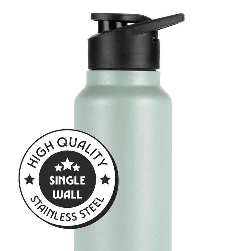 Borosil Sipfresh BIS Approved Single Wall Stainless Steel Water Bottle | Mint - 840 ml