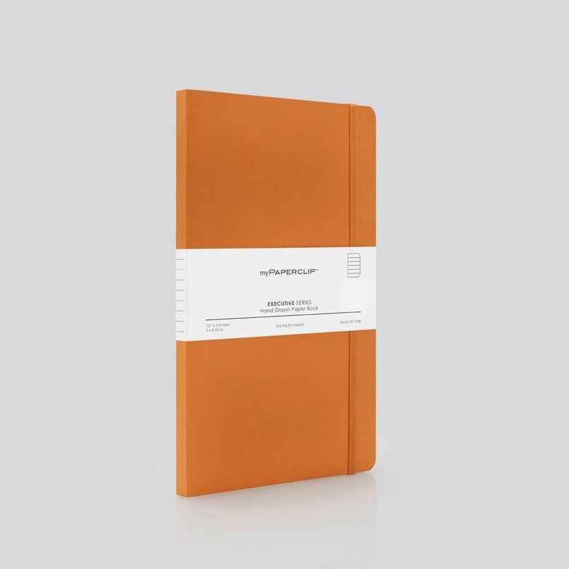 myPAPERCLIP Executive Series Medium Notebook | Smart Size | Orange | 192 Pages | Ruled Pages myPAPERCLIP Executive Series Medium Notebook | Smart Size | Orange | 192 Pages | Ruled Pages