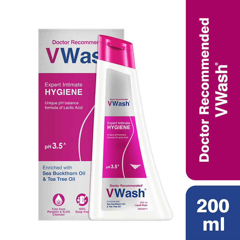 Vwash Plus Expert Intimate Hygiene Wash for Women With pH 3.5
