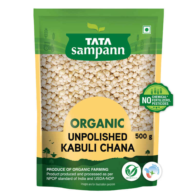 Tata Sampann Organic Unpolished Kabuli Chana