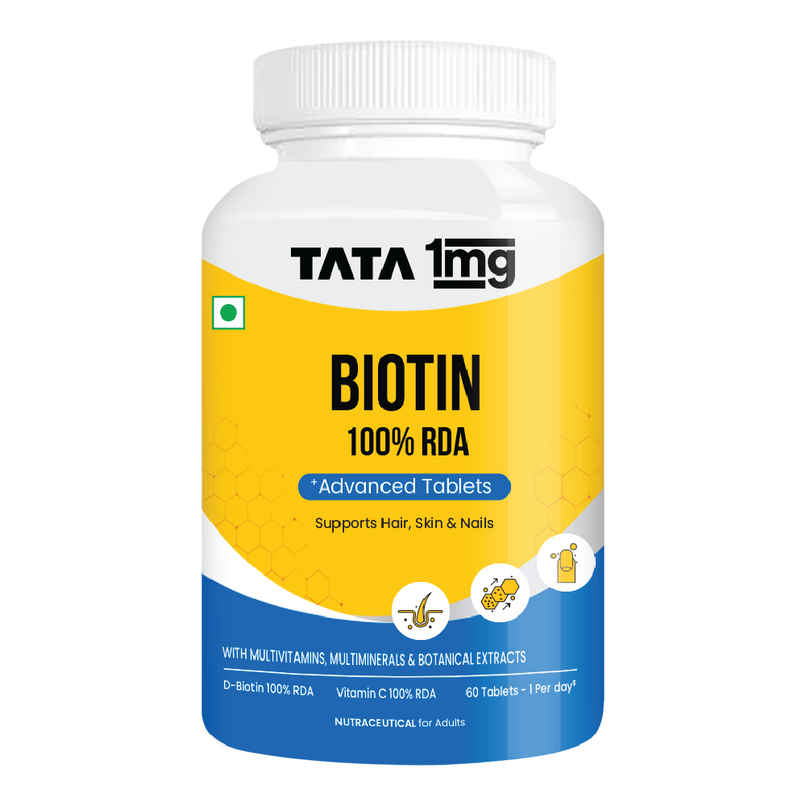 Tata 1mg Biotin 60 Tablets Tata 1mg Biotin 60 Tablets